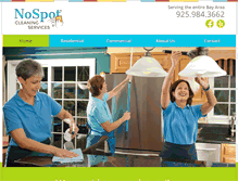 Tablet Screenshot of nospotcleaning.net
